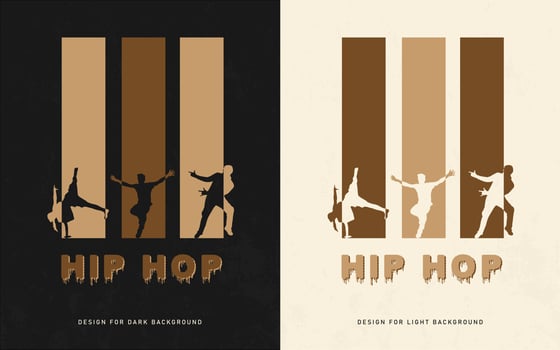 hip hop typography illustrations t shirt design template vector