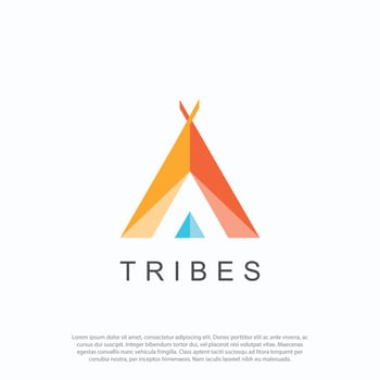 Wigwam,Teepee, tribes, tribal house,  the Native American traditional tent, aboriginal shape logo design vector