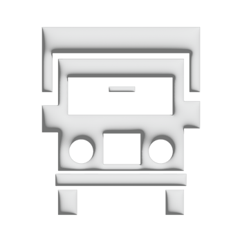 School bus icon 3d design for application and website presentation png