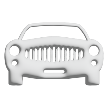 car icon 3d design for application and website presentation png