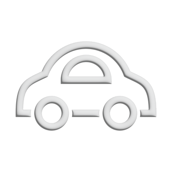 car icon 3d design for application and website presentation png