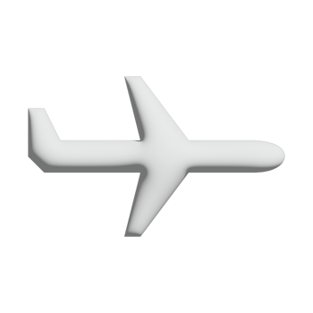 Boeing icon 3d design for application and website presentation png