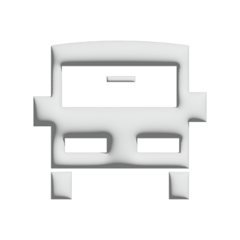 School bus icon 3d design for application and website presentation png