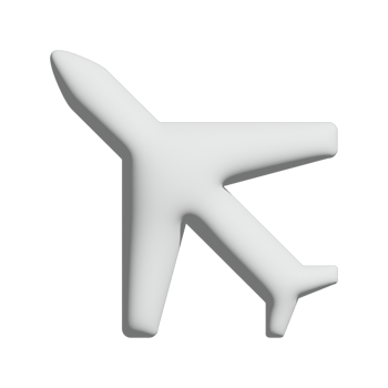 Boeing icon 3d design for application and website presentation png