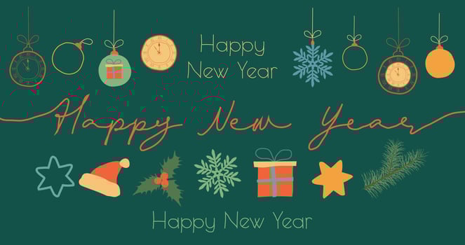 Christmas backgrounds, seamless pattern. Vector illustration. Happy New Year and Merry Christmas. A festive set.