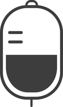 Blood bag thin line icon, Hospital icon set. png