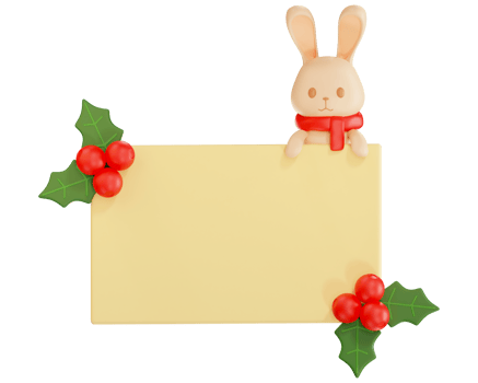 New Year background for congratulations 3D illustration png