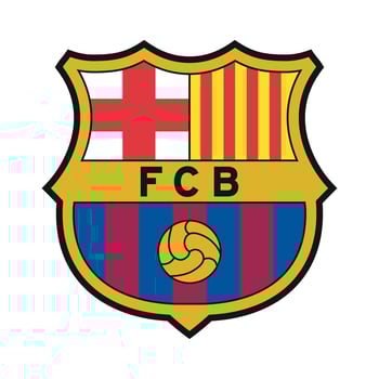 FC Barcelona logo on transparent background vector
