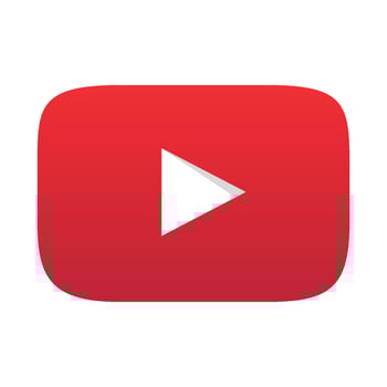 YouTube logo on transparent background vector