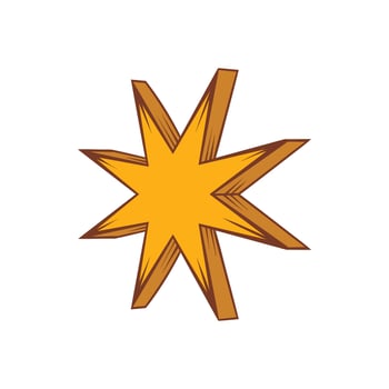 Star Icon, hand drawn style vector