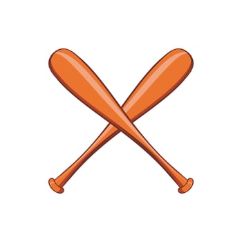 Baseball bat icon, cartoon style vector