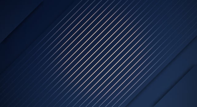 Dark Blue and Golden Luxury Glitter Abstract Tech Geometric Background with Copy Space for Text or Message vector