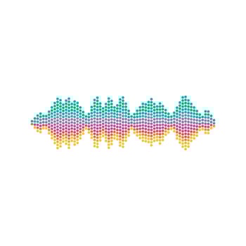 Sound waves vector illustration