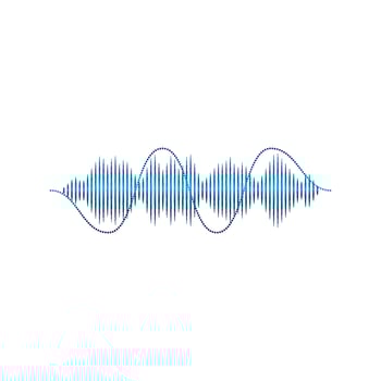 Sound waves vector illustration