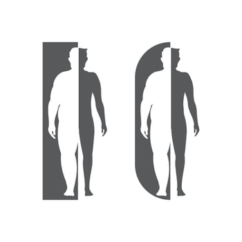 Body mass index vector illustration