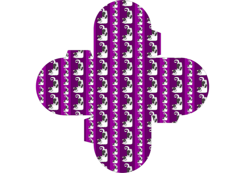 Packaging Box Design with Cat Pattern Theme png