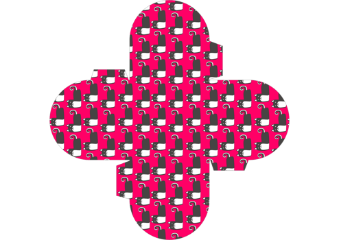 Packaging Box Design with Cat Pattern Theme png