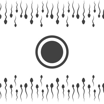 Sperm Vector icon design illustration