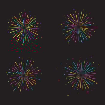 Firework vector icon illustration