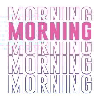 New morning summer quote svg cut files typography tshirt design vector