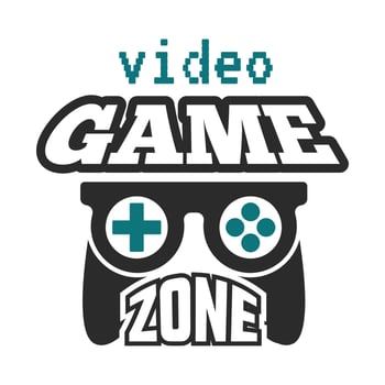 Video Gaming T Shirt Design game controller doodle Vector art of joystick. Doodle style vector gamepad.