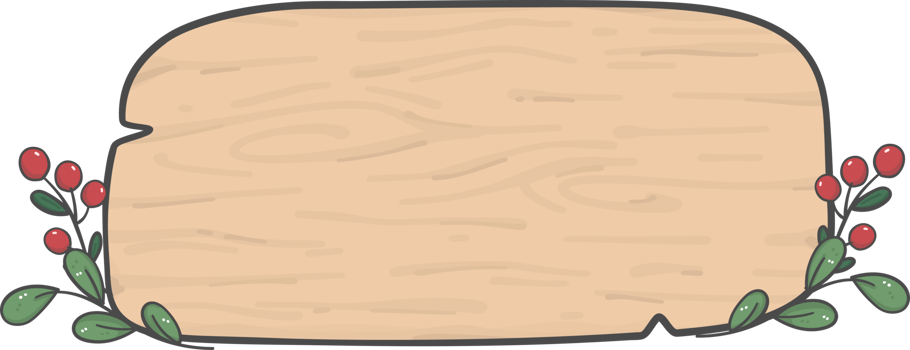 brown wooden sign board rectangular shape simple doodle cartoon drawing png