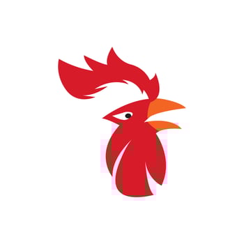 Rooster Logo Template vector