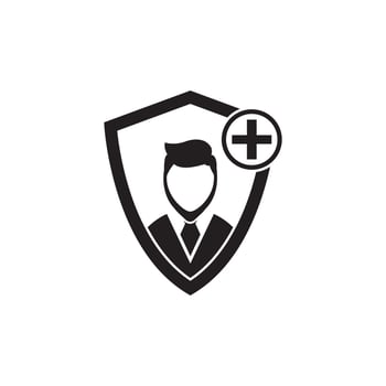 Doctor icon flat vector