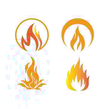 fire icon logo vector design