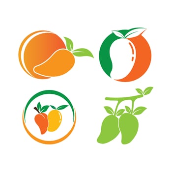 Mango vector icon. illustration logo