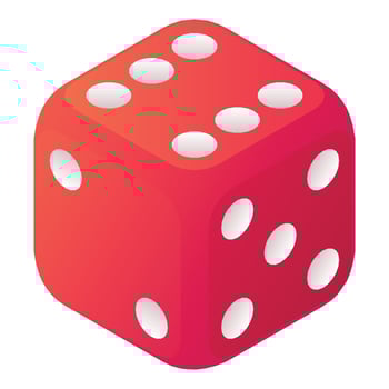 Leisure dice icon, isometric style vector