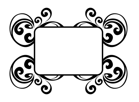 Aesthetic Frame Design with Square Shape png