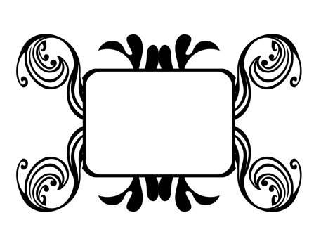 Aesthetic Frame Design with Square Shape png