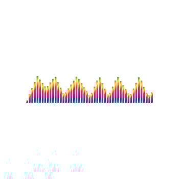 Sound waves vector illustration design