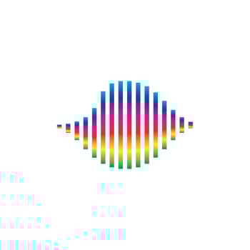 Sound waves vector illustration design