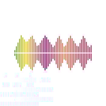 Sound waves vector illustration design