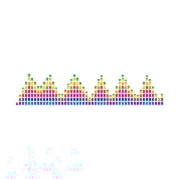 Sound waves vector illustration design