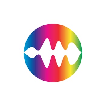 Sound waves vector illustration design