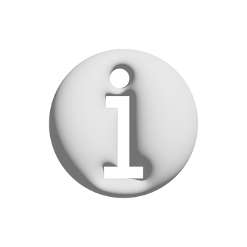 information icon 3d design for application and website presentation png