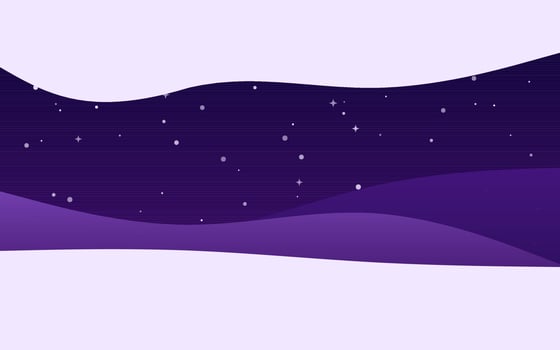 Creative Waves Night Purple background. Dynamic shapes composition vector