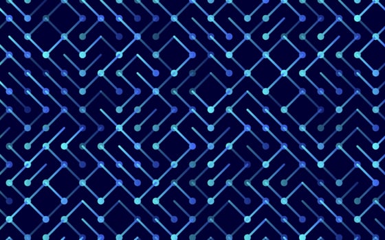 Technology Vector seamless pattern Banner. Geometric striped ornament. Monochrome linear background