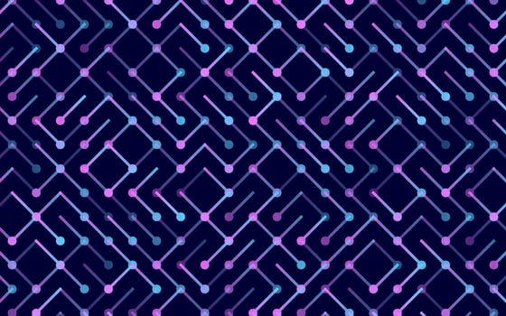 Technology Vector seamless pattern Banner. Geometric striped ornament. Monochrome linear background