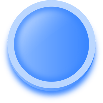 Round shape buttons in blue colors. User interface element illustration. png