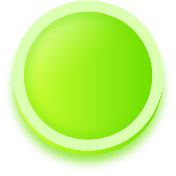Round shape buttons in green colors. User interface element illustration. png