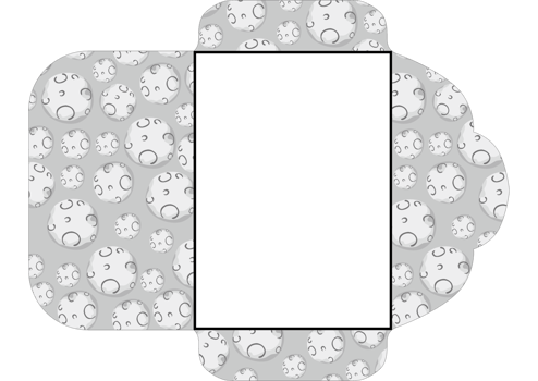 Envelope Design with Moon Theme png