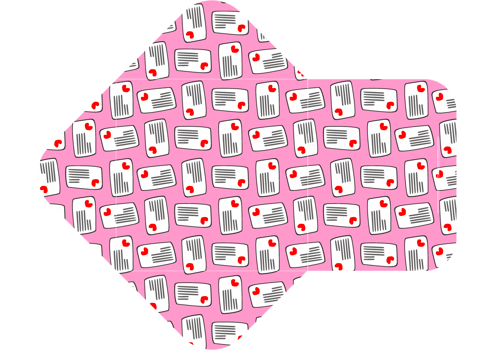 Envelope Design with Pink Love Letter Theme png