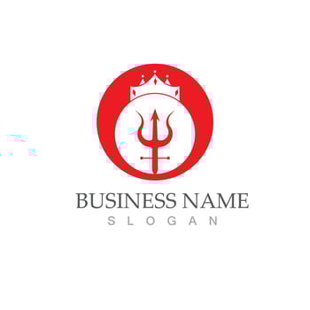 Trident logo template vector icon