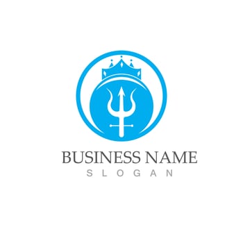 Trident logo template vector icon