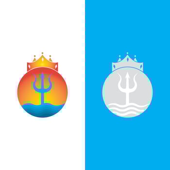 Trident logo template vector icon