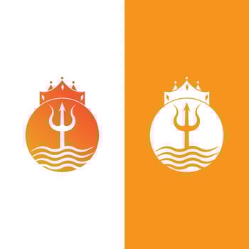 Trident logo template vector icon